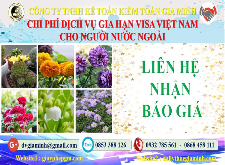 Bảng giá gia hạn visa Việt Nam tại Hà Nội 