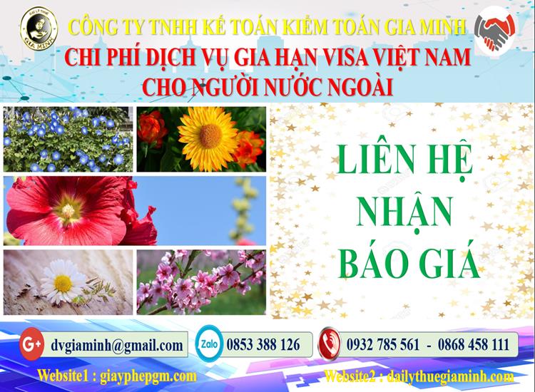 Bảng giá gia hạn visa Việt Nam tại Huyện Thới Lai 