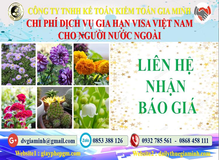 Dịch vụ gia hạn visa việt nam cho người nước ngoài tại Huyện Vĩnh Thạnh 5 Bảng giá gia hạn visa Việt Nam tại Huyện Vĩnh Thạnh