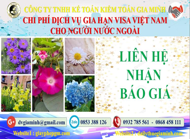 Dịch vụ gia hạn visa việt nam cho người nước ngoài tại Lào Cai 5 Bảng giá gia hạn visa Việt Nam tại Lào Cai
