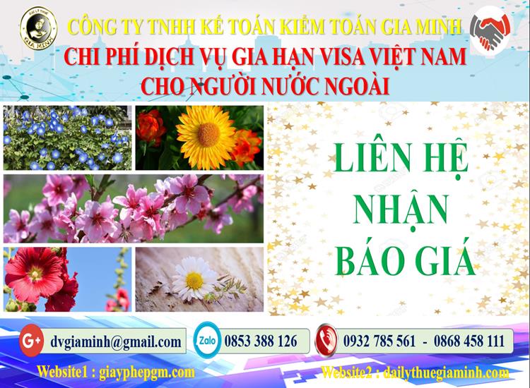 Bảng giá gia hạn visa Việt Nam tại Quận Bắc Từ Liêm 