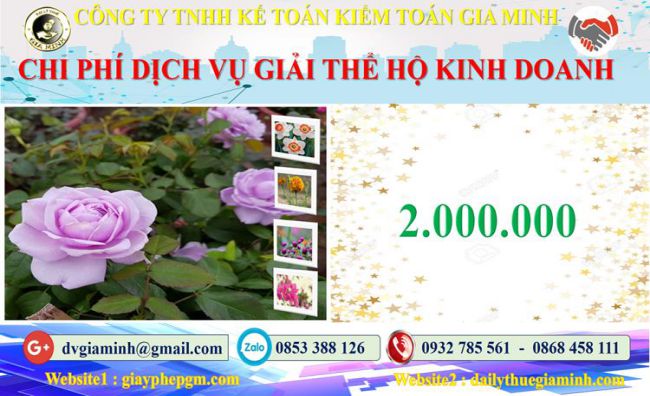 Giải thể hộ kinh doanh Quảng Nam 12 Bảng giá giải thể hộ kinh doanh cá thể tại Quảng Nam