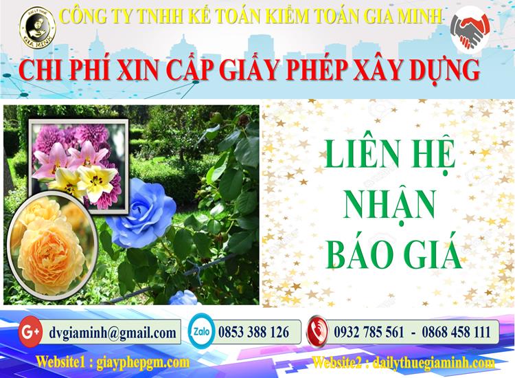 Hồ sơ xin giấy phép xây dựng tại Tây Ninh 5 Bảng giá xin giấy phép xây dựng tại Tây Ninh