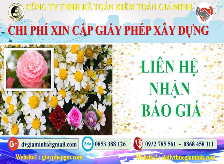 Bảng giá xin cấp giấy phép xây dựng nhà xưởng tại Huyện Cần Giờ