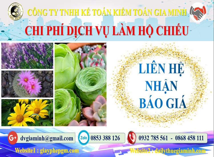 Chi phí làm hộ chiếu tại Bạc Liêu