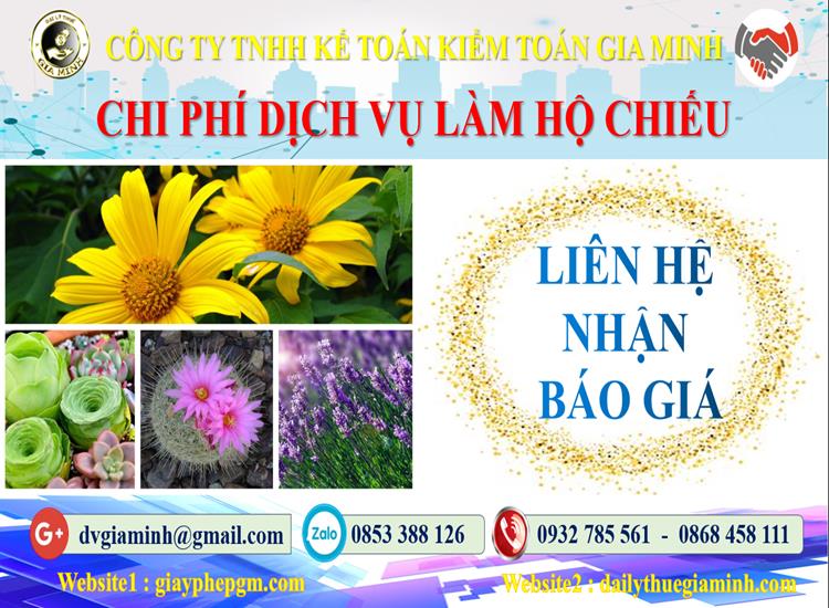 Làm hộ chiếu Hà Giang 5 Chi phí làm hộ chiếu tại Hà Giang