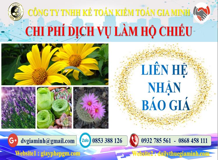 Thủ tục làm hộ chiếu tại Hà Nam 5 Chi phí làm hộ chiếu tại Hà Nam