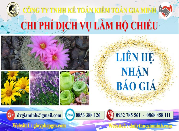 Làm hộ chiếu Hòa Bình 5 Chi phí làm hộ chiếu tại Hòa Bình