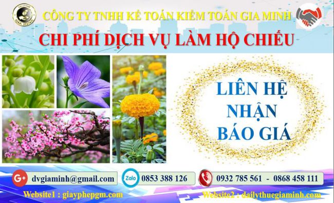 Làm hộ chiếu Phú Quốc 5 Chi phí làm hộ chiếu tại Phú Quốc