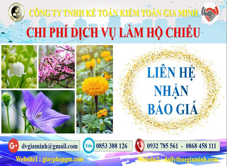 Làm hộ chiếu Phú Thọ 5 Chi phí làm hộ chiếu tại Phú Thọ