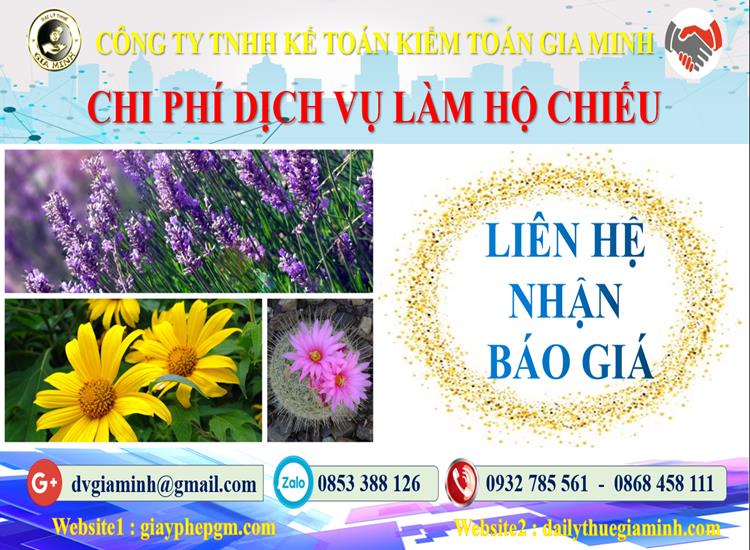 Làm hộ chiếu Quận 3 5 Chi phí làm hộ chiếu tại Quận 3