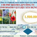 thành lập công ty kinh doanh vật liệu xây dựng tại Quận Bình Tân 6 Muốn thành lập công ty vật liệu xây dựng tại Quận Bình Tân