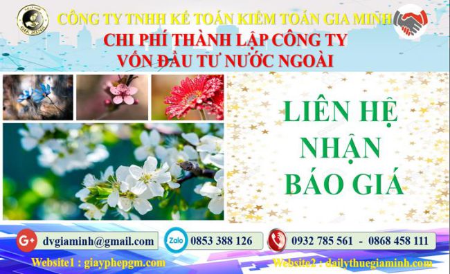 Chi phí TLCT vốn đầu tư nước ngoài tại Huyện Quốc Oai