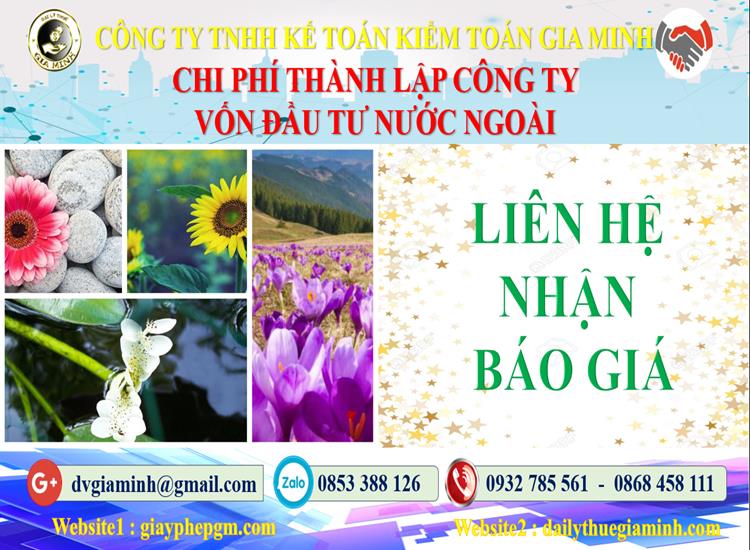 Chi phí TLCT vốn đầu tư nước ngoài tại Lâm Đồng