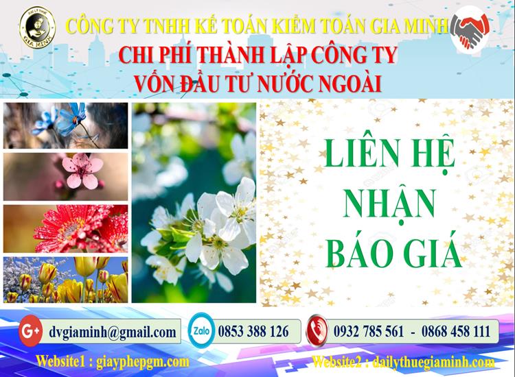 Chi phí TLCT vốn đầu tư nước ngoài tại Quận 1