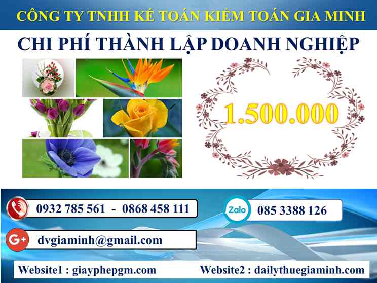 Chi phí thành lập công ty tại Huyện An Lão