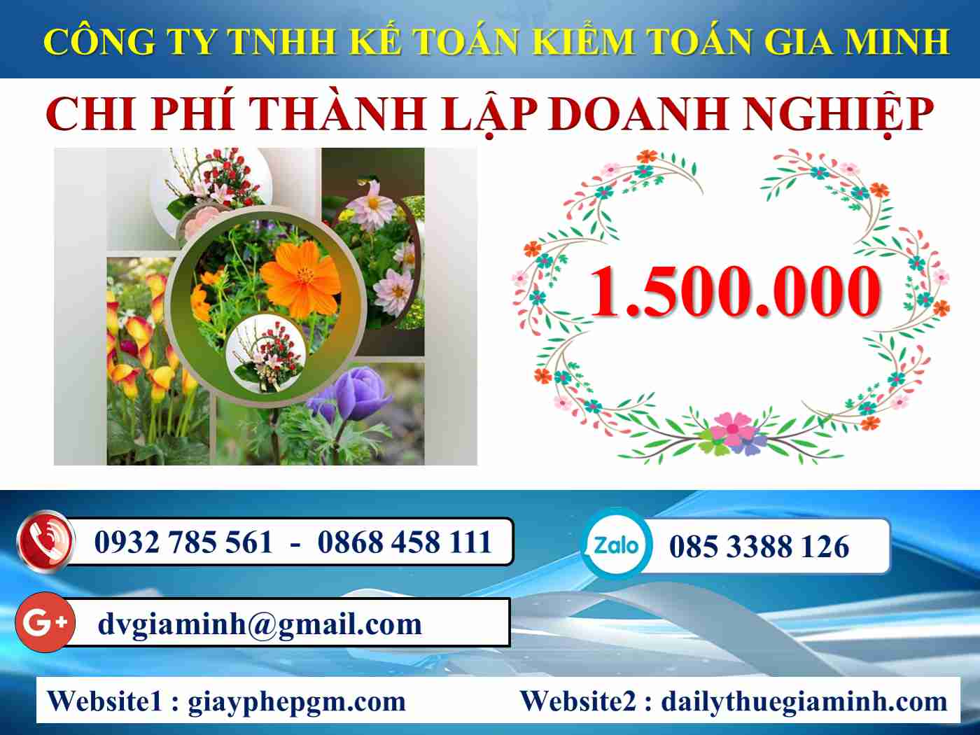 Chi phí thành lập công ty tại Huyện Gia Lâm