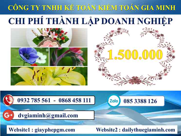 Thành lập doanh nghiệp tại Huyện Hoàng Sa 5 Chi phí thành lập công ty tại Huyện Hoàng Sa