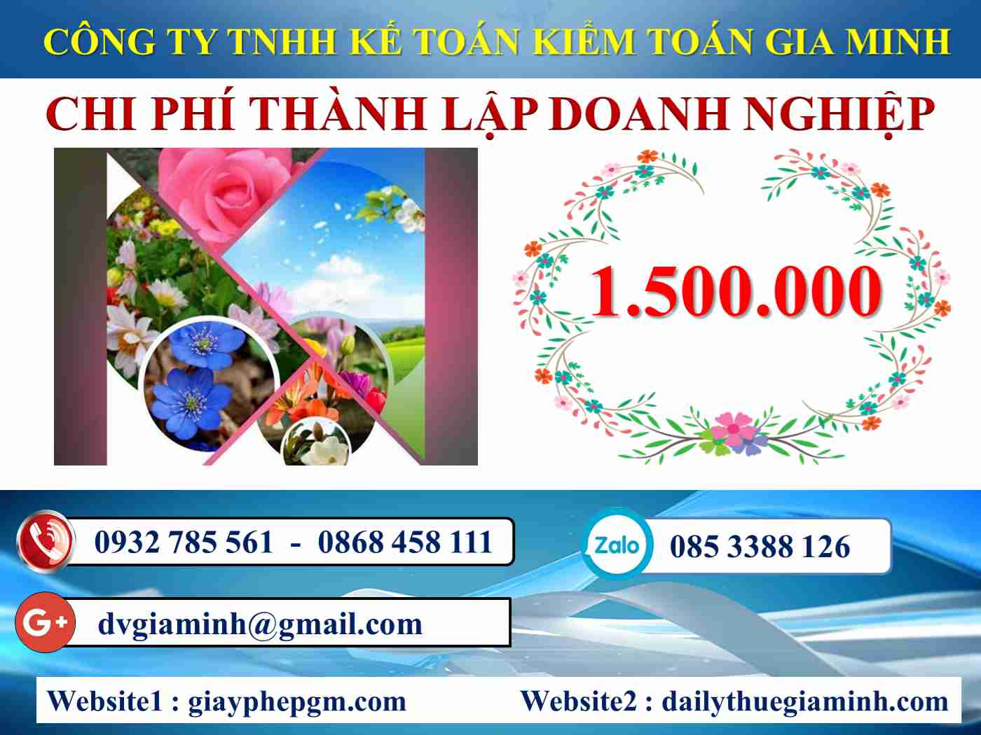 Thành lập doanh nghiệp tại Huyện Phú Xuyên 5 Chi phí thành lập công ty tại Huyện Phú Xuyên