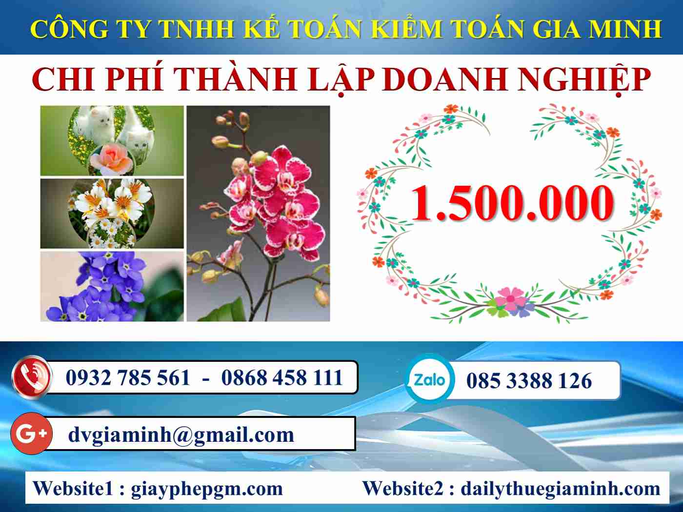 Chi phí thành lập công ty tại Huyện Phúc Thọ