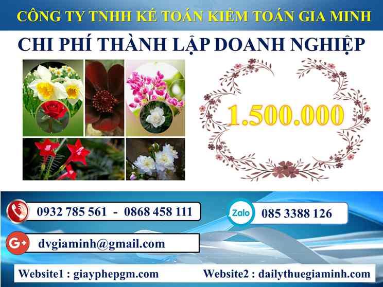 Thành lập doanh nghiệp tại Huyện Thới Lai 5 Chi phí thành lập công ty tại Huyện Thới Lai