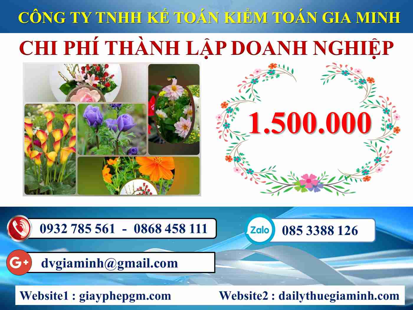 Thành lập doanh nghiệp tại Quận Long Biên 5 Chi phí thành lập công ty tại Quận Long Biên
