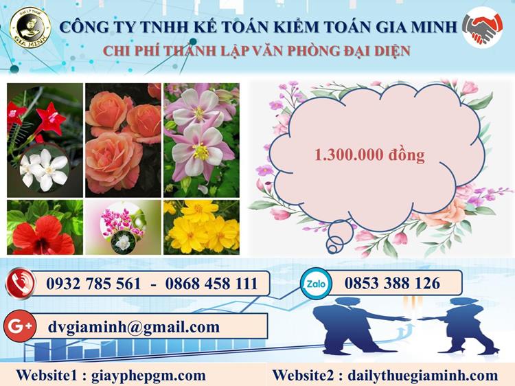 Thành lập văn phòng đại diện tại Lai Châu 5 Chi phí đăng ký văn phòng đại diện tại Lai Châu