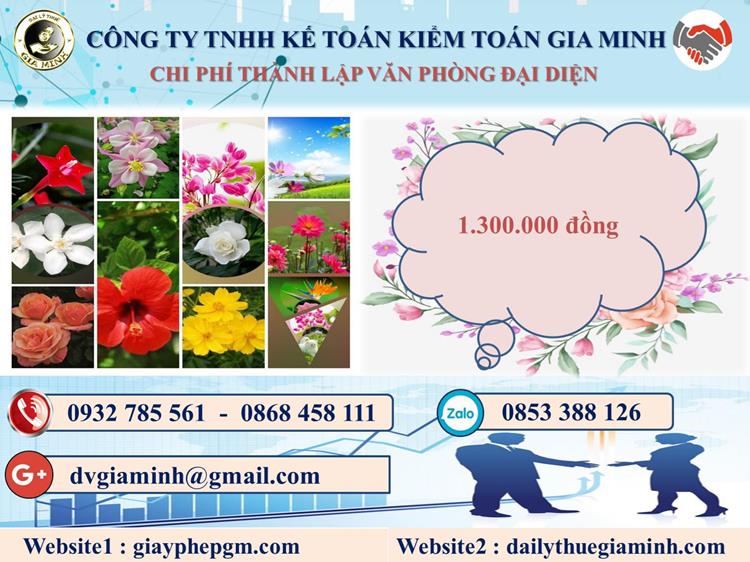 Thành lập văn phòng đại diện tại Quận Hồng Bàng 5 Chi phí đăng ký văn phòng đại diện tại Quận Hồng Bàng