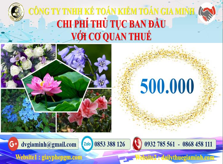 Chi phí thủ tục ban đầu với cơ quan thuế tại Hải Dương