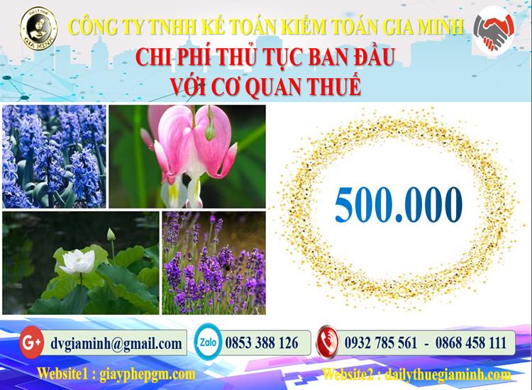 Chi phí thủ tục ban đầu với cơ quan thuế tại Hưng Yên