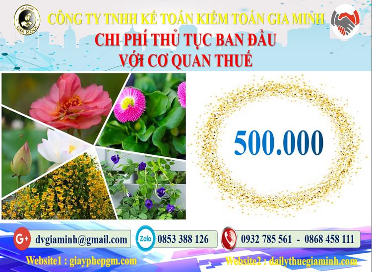 Chi phí thủ tục ban đầu với cơ quan thuế tại Huyện Mê Linh