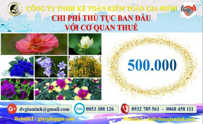 Chi phí thủ tục ban đầu với cơ quan thuế tại Huyện Quốc Oai