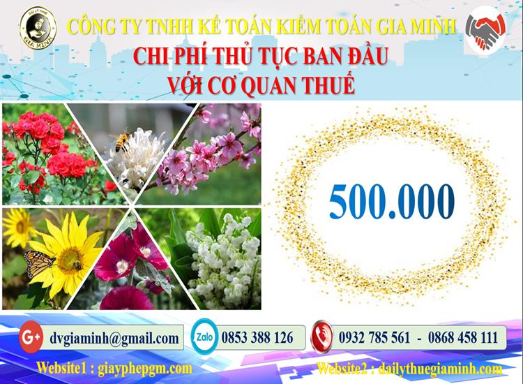 Chi phí thủ tục ban đầu với cơ quan thuế tại Huyện Ứng Hòa