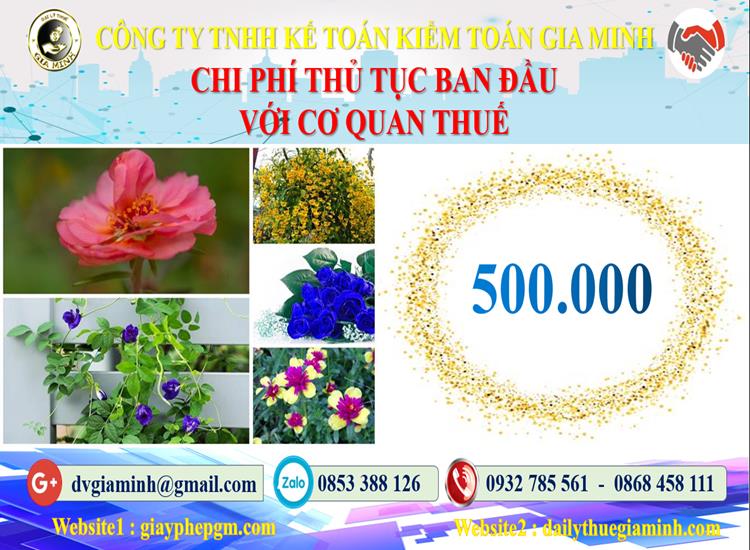 Chi phí thủ tục ban đầu với cơ quan thuế tại Kon Tum