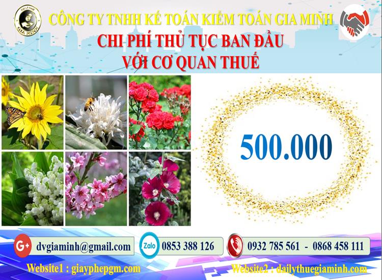 Chi phí thủ tục ban đầu với cơ quan thuế tại Quận 11