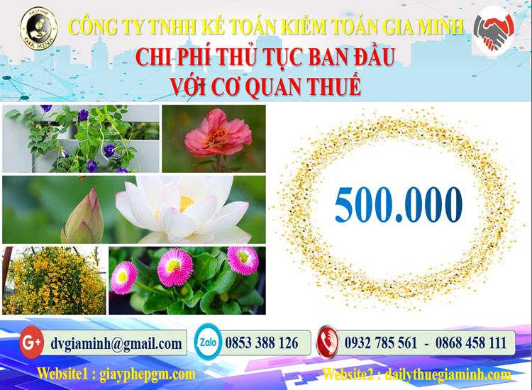 Chi phí thủ tục ban đầu với cơ quan thuế tại Quận Ba Đình
