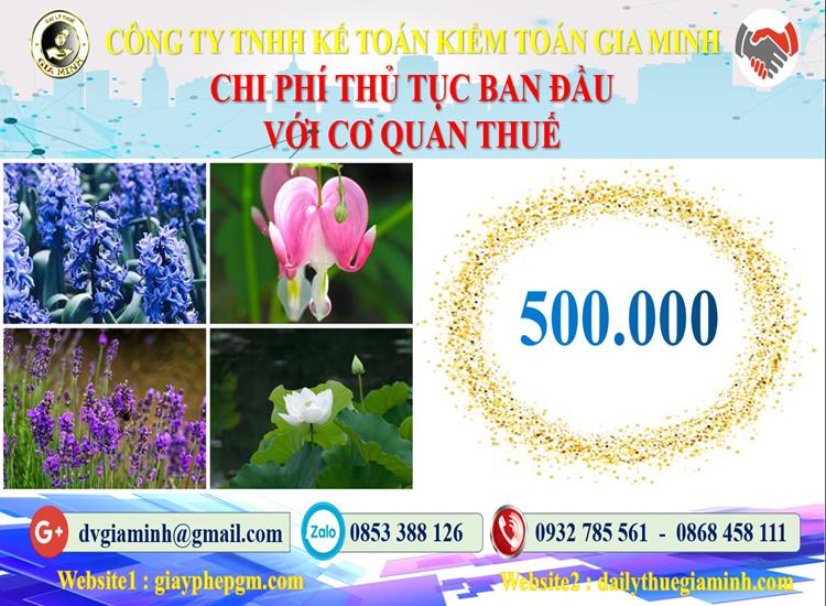 Chi phí thủ tục ban đầu với cơ quan thuế tại Quận Bắc Từ Liêm