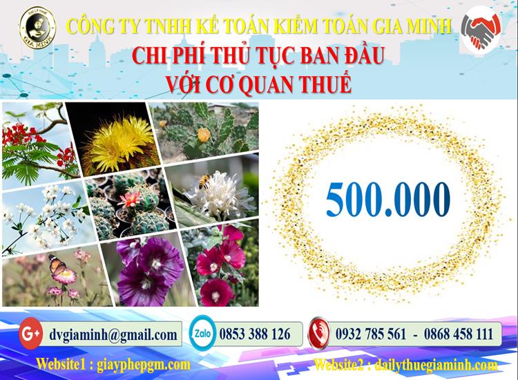 Chi phí thủ tục ban đầu với cơ quan thuế tại Quận Cầu Giấy