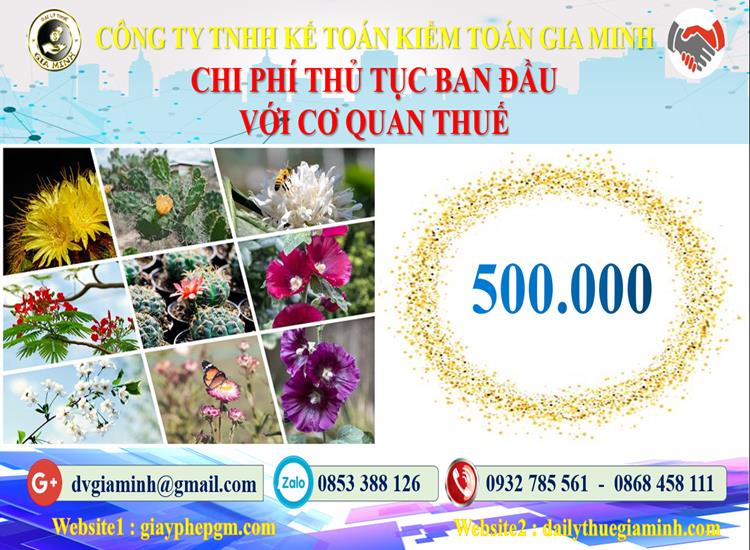 Chi phí thủ tục ban đầu với cơ quan thuế tại Quận Hoàn Kiếm