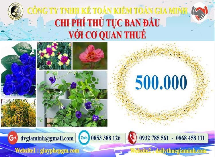 Chi phí thủ tục ban đầu với cơ quan thuế tại Quận Nam Từ Liêm