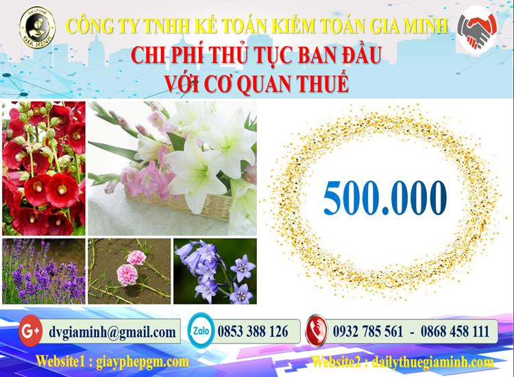 Chi phí thủ tục ban đầu với cơ quan thuế tại Quận Thanh Xuân