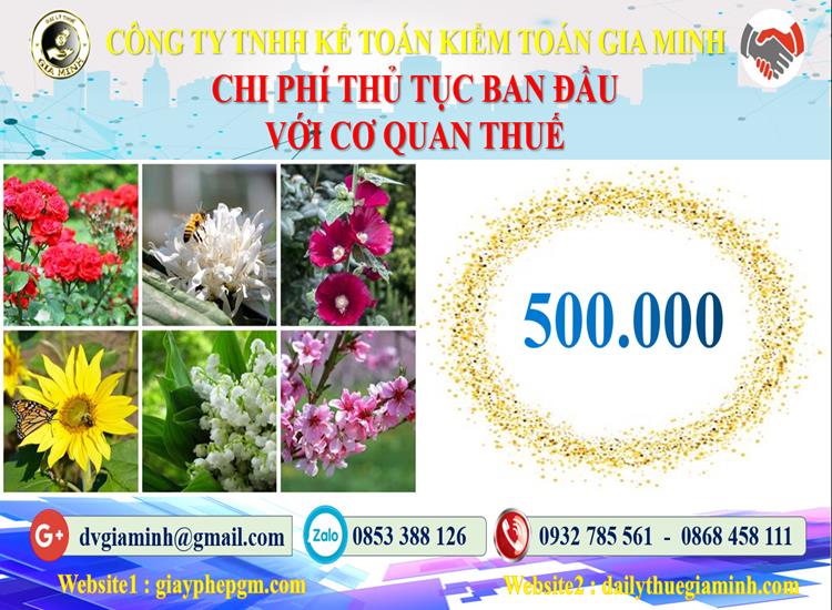Chi phí thủ tục ban đầu với cơ quan thuế tại Thành phố Đà Nẵng