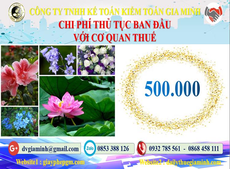 Chi phí thủ tục ban đầu với cơ quan thuế tại Thành phố Thủ Đức