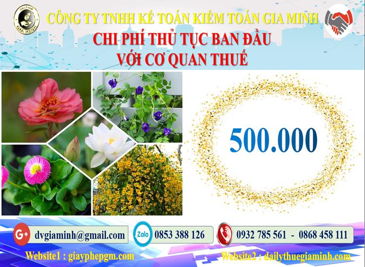 Chi phí thủ tục ban đầu với cơ quan thuế tại Quận Hải Châu