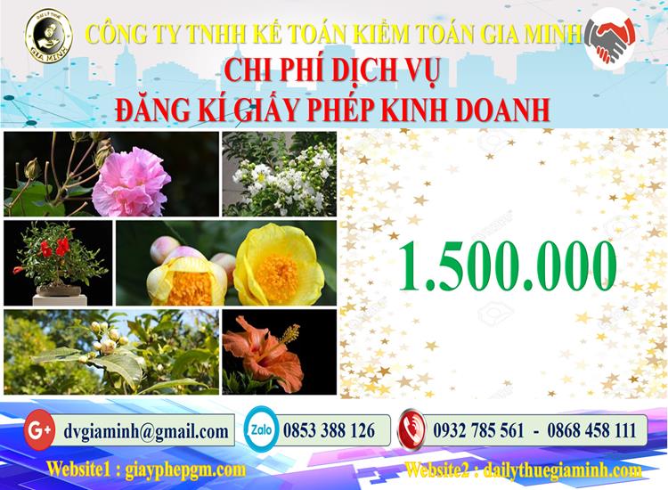 Chi phí đăng ký giấy phép kinh doanh tại Đắk Lắk