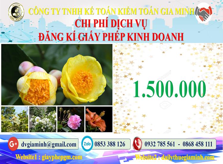 Chi phí đăng ký giấy phép kinh doanh tại Thanh Hóa
