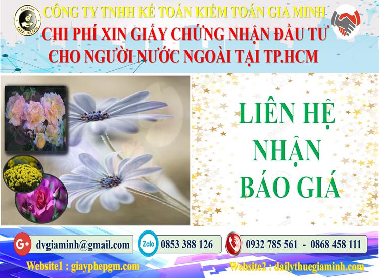 Giấy chứng nhận đầu tư cho người nước ngoài