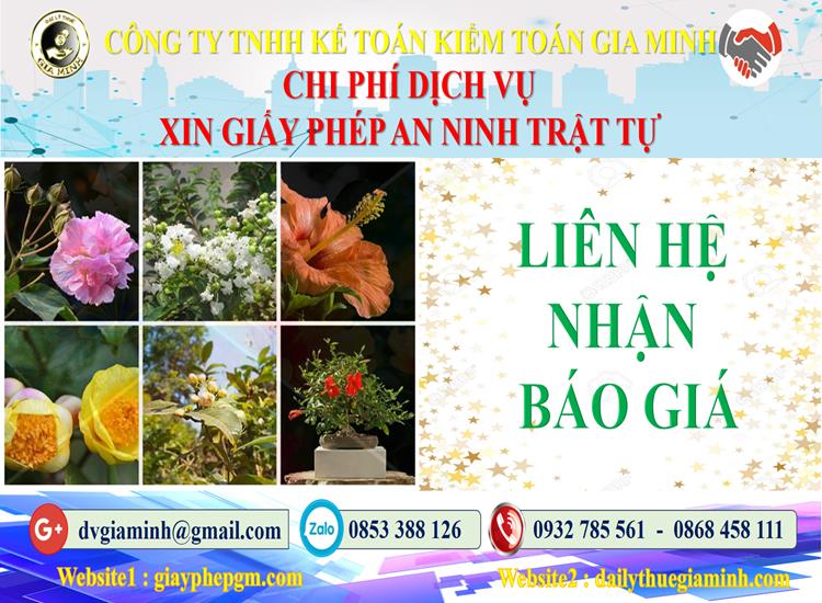 Xin giấy phép an ninh trật tự tại Bà Rịa Vũng Tàu 5 Bảng giá xin giấy phép ANTT tại Bà Rịa Vũng Tàu