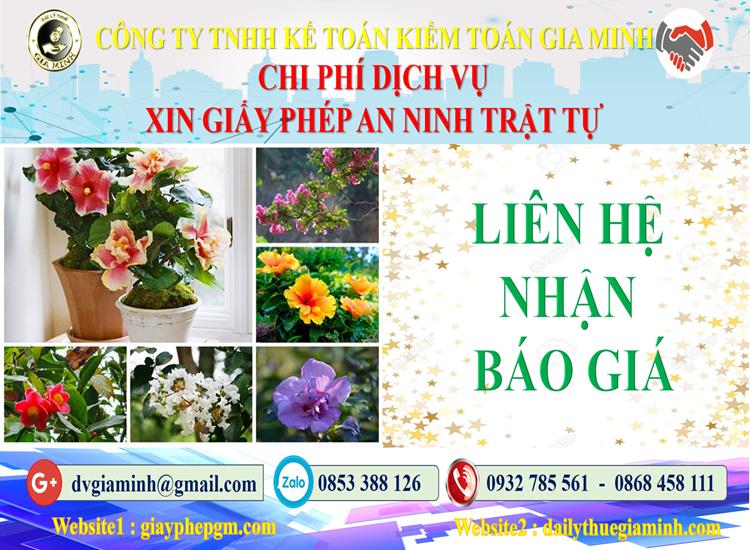 Xin giấy phép an ninh trật tự tại Long An 5 Bảng giá xin giấy phép ANTT tại Long An