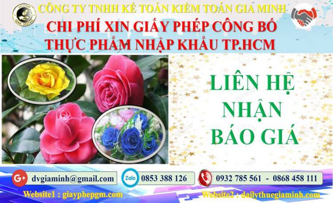 Giấy phép công bố thực phẩm nhập khẩu